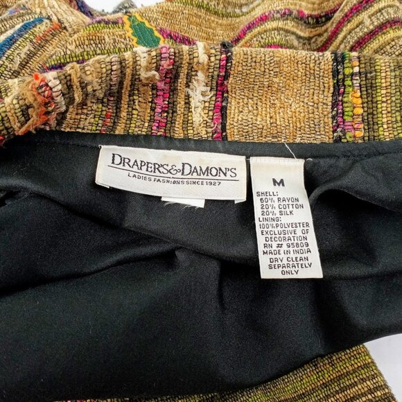 Art to Wear Boho Embroidered Applique Floral Jacket Drapers & Damon Medium EUC - Picture 9 of 12